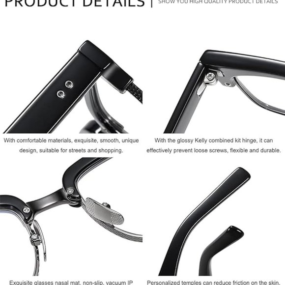 SHEEN KELLY Vintage Square Anti Blue Light Glasses - Picture 5 of 7